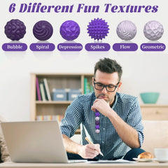 PARTY TONIGHT central magnet surrounded by soft silicone exterior for smooth fidgeting.