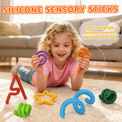 Party Tonight fidget sticks rotate and bend, supporting quiet concentration in classrooms.