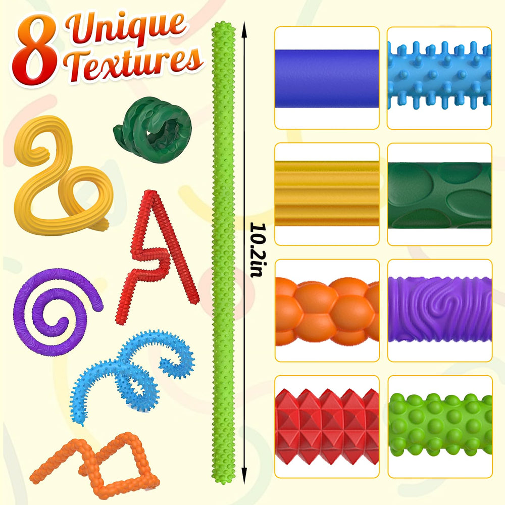 Party Tonight fidget sticks closeup highlights durable texture ideal for tactile exploration.