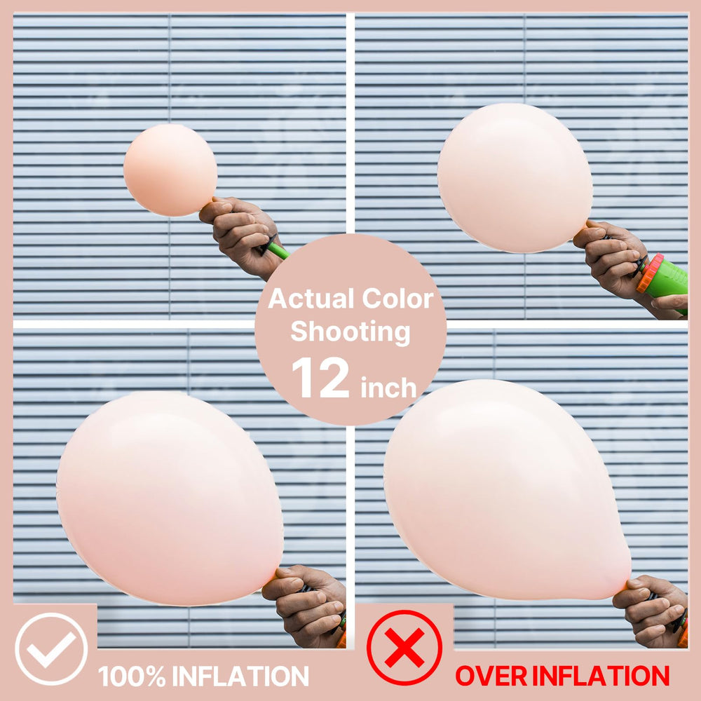 PartyWoo 12-inch peach balloons versatile for garlands and centerpieces.