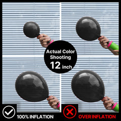 PartyWoo 18-inch matte black balloon ideal for garlands and centerpieces.