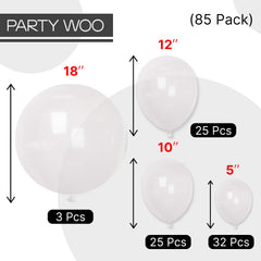 PartyWoo Air filled balloons show up to 72 hours of lasting decoration