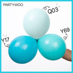 PartyWoo thick latex balloons stay full longer for arches and centerpieces.