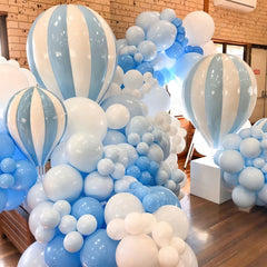 PartyWoo balloon-arch-kit displays coordinated light blue tones for elegant event decor.