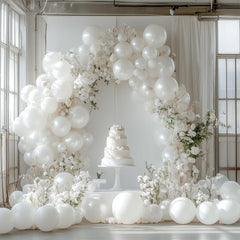Baby shower décor with PartyWoo pearl white balloons for a soft touch.