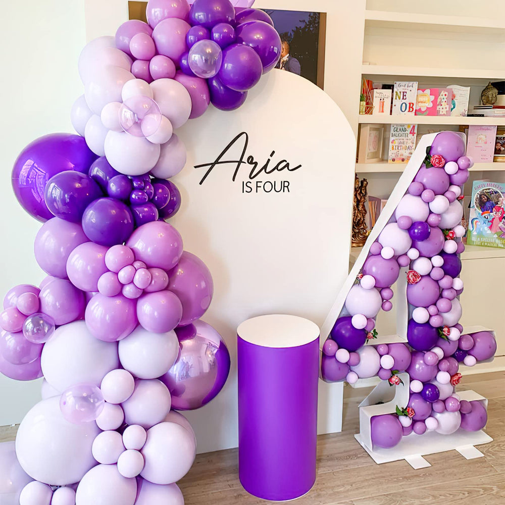 PartyWoo baby shower lilac balloons create a gentle, festive mood