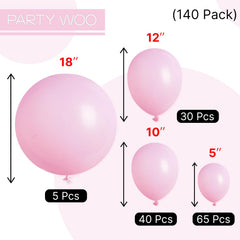 PartyWoo baby shower pink decor for warm, inviting celebrations.