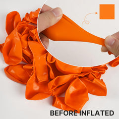 PartyWoo garland assembly idea featuring orange balloons.