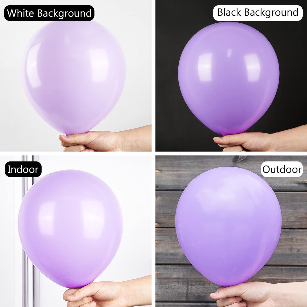 PartyWoo balloon garland setup with lavender balloons for elegant accents