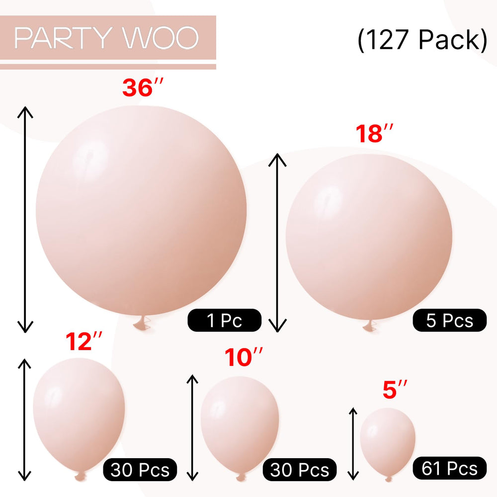 PartyWoo balloon garland setup demonstrates easy arch and garland assembly.