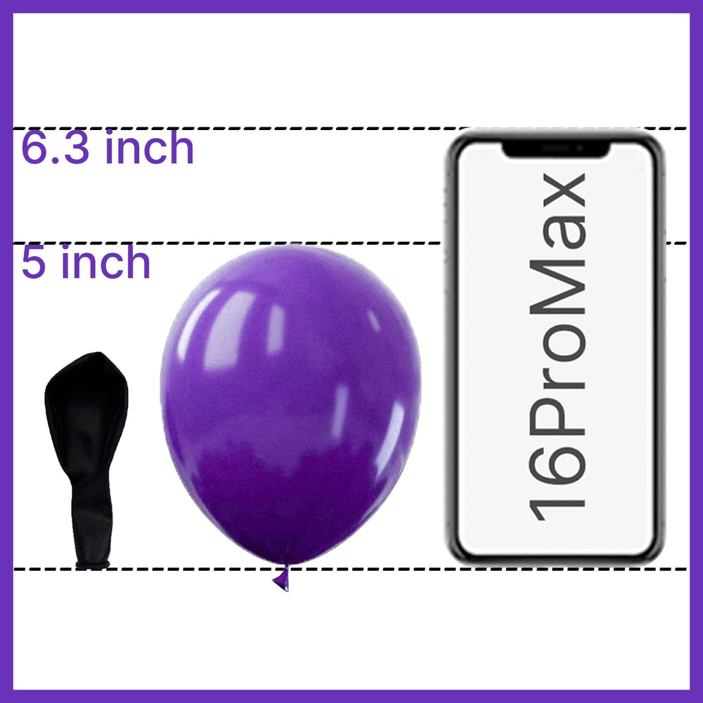 Balloon arch decoration with PartyWoo purple balloons for elegant events