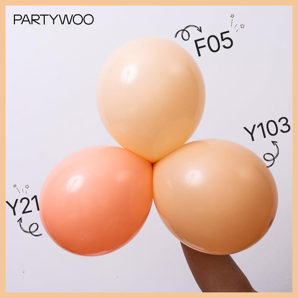 PartyWoo Boho arch kit for neutral apricot tones and memorable setups.