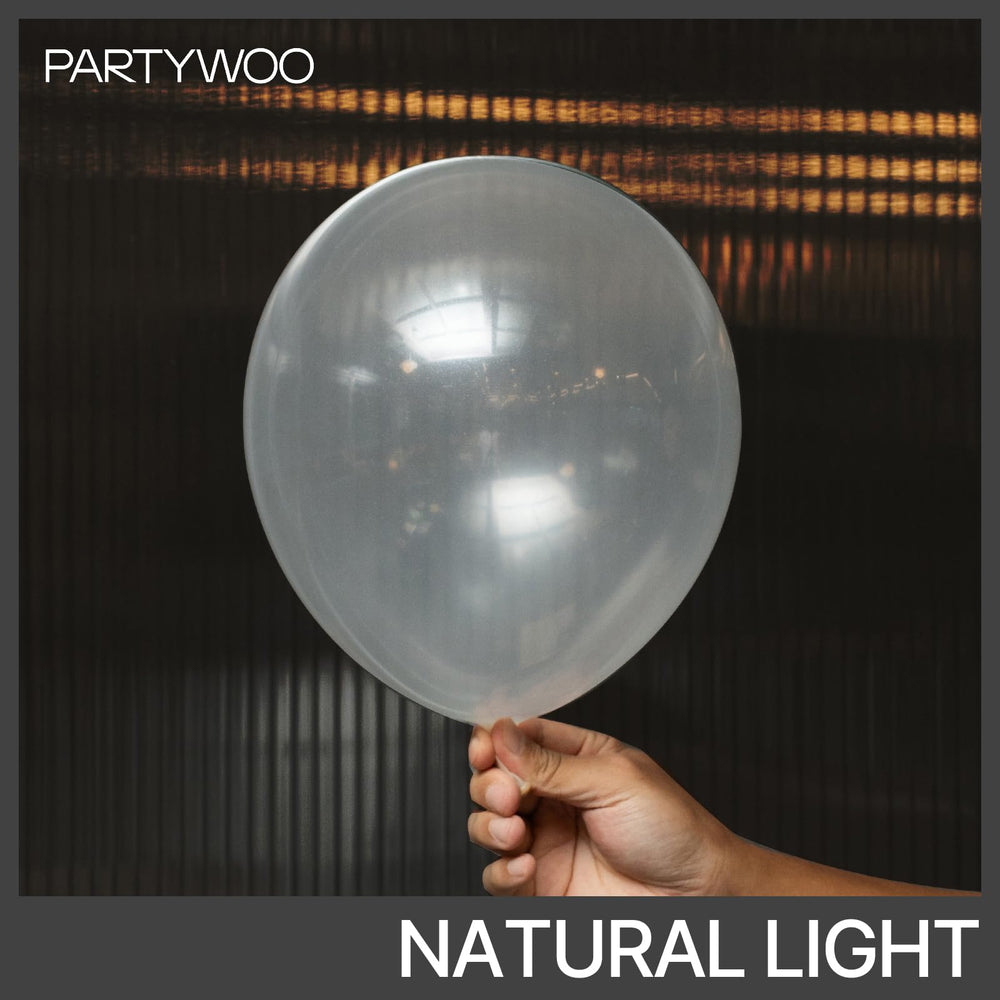 PartyWoo Clear Balloons 10 inch pack ideal for balloon garlands and table decor
