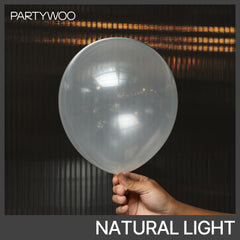 PartyWoo Clear Balloons 10 inch pack ideal for balloon garlands and table decor