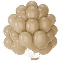 PartyWoo cream balloons 50pcs 12inch ready for elegant wedding and party decor