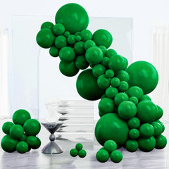 PartyWoo dark green 18-inch balloons form a bold centerpiece and arch-ready decor.