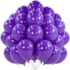 PartyWoo dark purple balloons in a 12-inch pack, vibrant party decor.