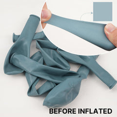 PartyWoo dusty blue 12-inch balloons forming a versatile garland for events.