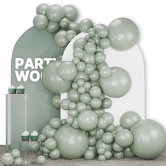 PartyWoo dusty green 18in balloons ideal for bold arches and centerpieces