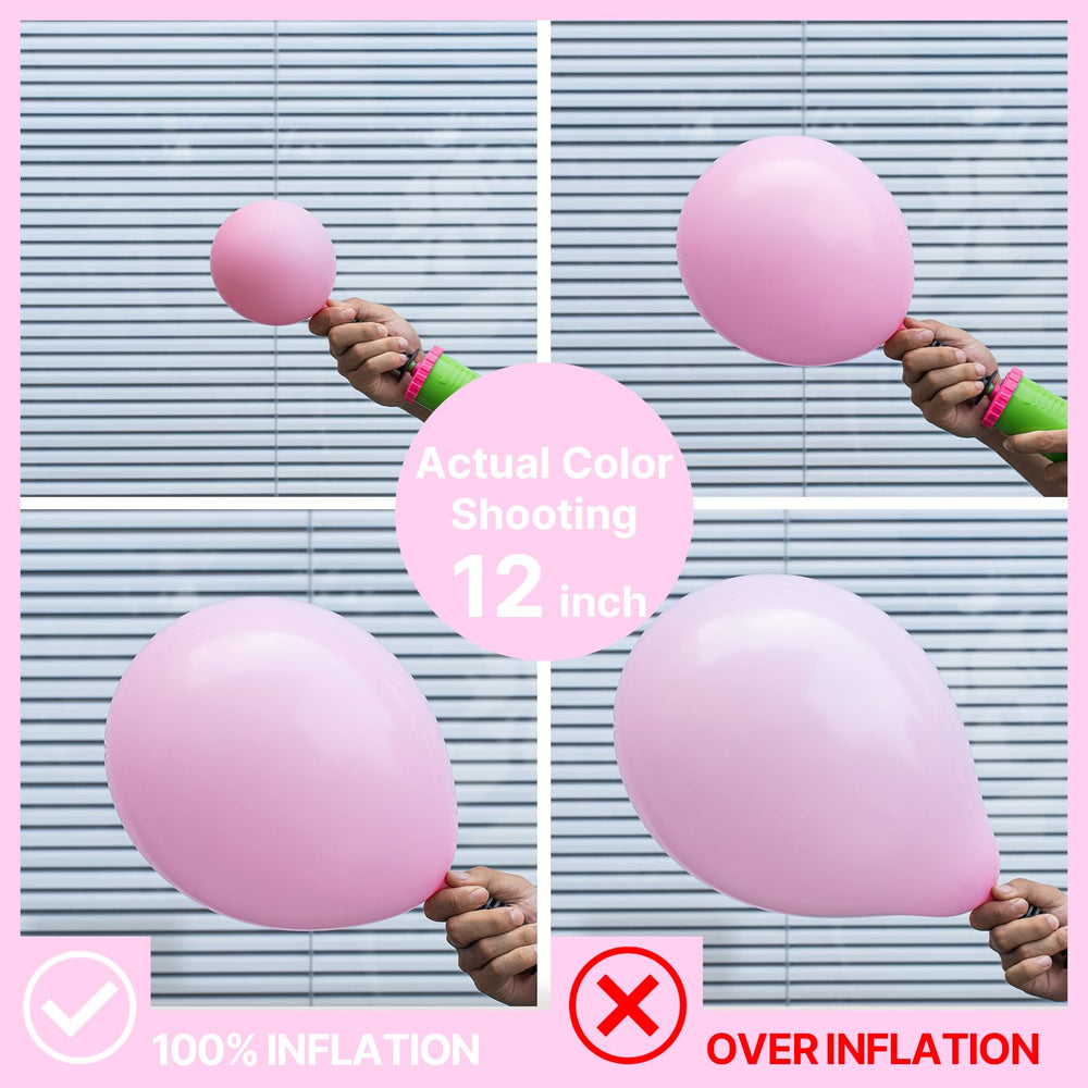PartyWoo gender reveal 5-inch pale pink balloons add soft ambiance.