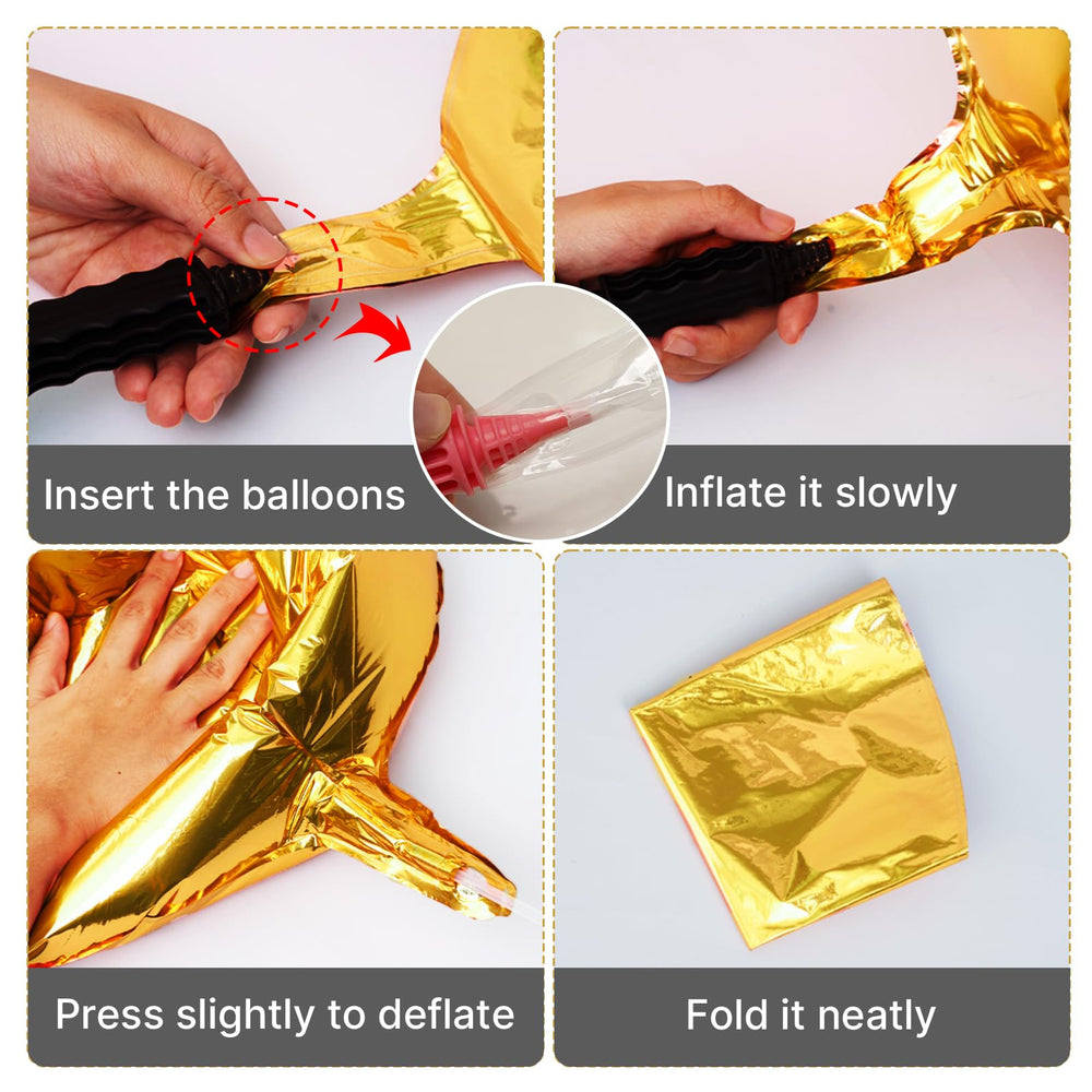 PartyWoo gold balloons ideal for graduation or birthday decor and memorable snapshots.