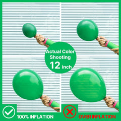 PartyWoo green balloons 12-inch for versatile centerpieces and festive backdrops.