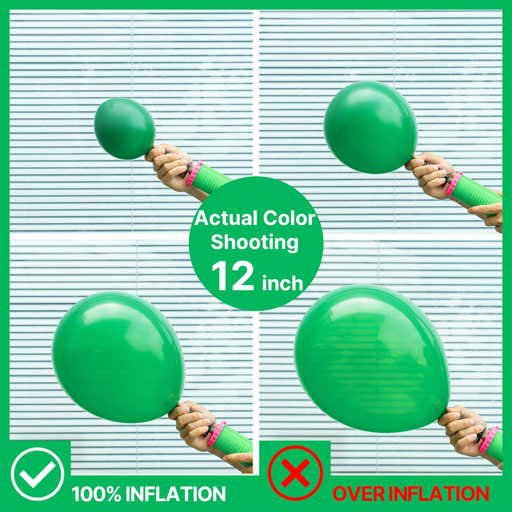 PartyWoo green 18-inch balloons create striking centerpieces and garlands.