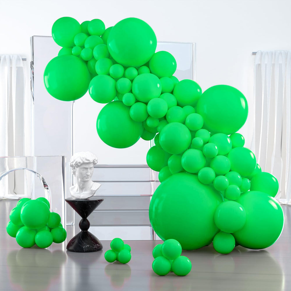 PartyWoo green balloons 36-inch for bold arches and striking party displays.