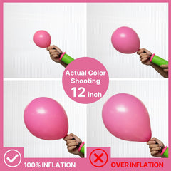 PartyWoo hot pink 10-inch balloons for mixed-size arrangements