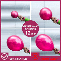 PartyWoo hot pink 5in balloons provide delicate accent decorations