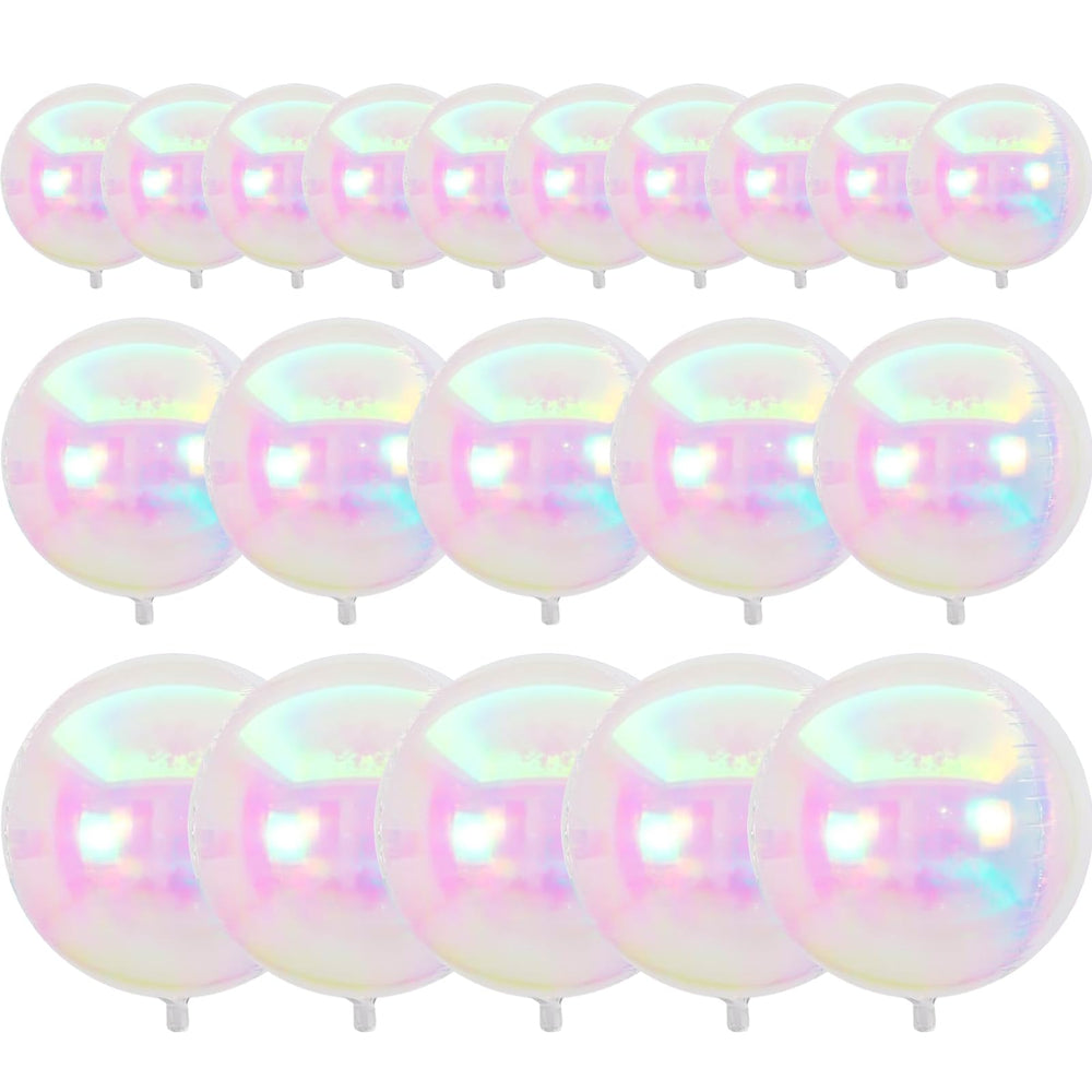 PartyWoo 10-inch iridescent foil balloons for vibrant, eye-catching décor.