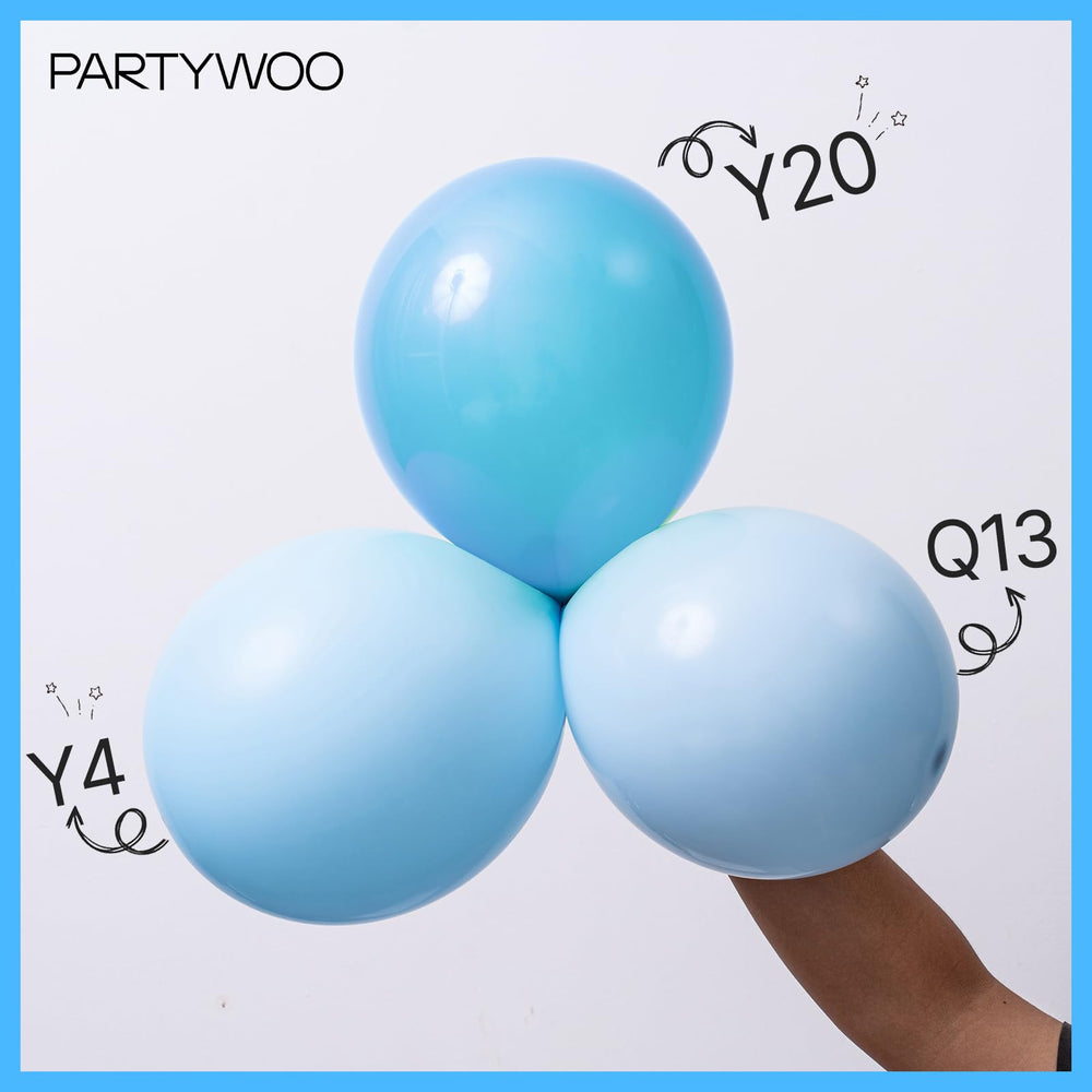 PartyWoo light-blue 10-inch balloons versatile for centerpieces and garlands