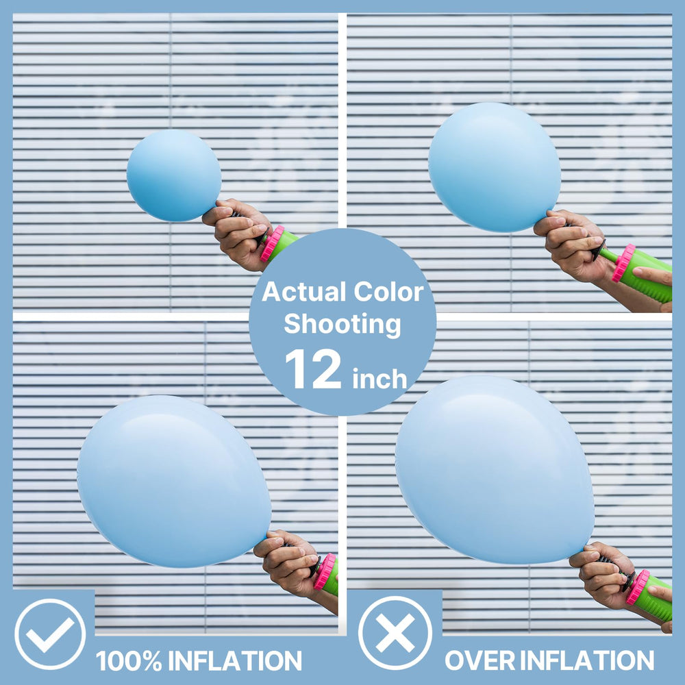 PartyWoo 5-inch light blue balloons fill small accents without overpowering visuals.