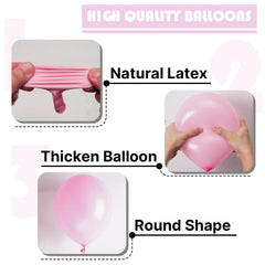PartyWoo light pink balloons for baby showers and birthdays.