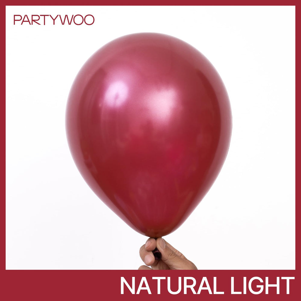 PartyWoo maroon 12 inch balloon ideal for mid sized centerpieces and décor