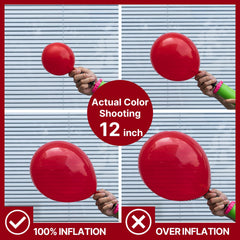 PartyWoo maroon balloons 5-inch for mini clusters and table decor