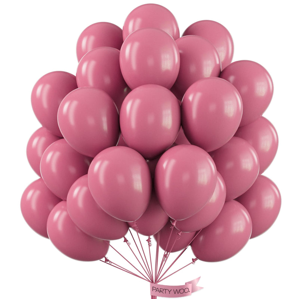 PartyWoo mauve balloons 12in for elegant events and photo-ready decor