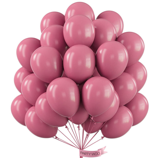 PartyWoo mauve balloons 12in for elegant events and photo-ready decor