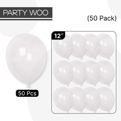 PartyWoo clear balloons ideal for weddings, graduations, baby showers, and more
