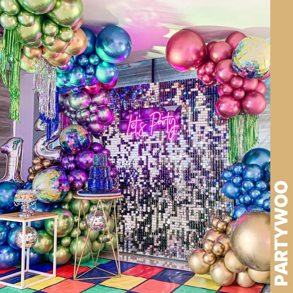 PartyWoo metallic balloons suit birthdays and engagements.