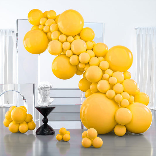 PartyWoo mustard 36-inch balloon for bold centerpiece and dramatic arch.