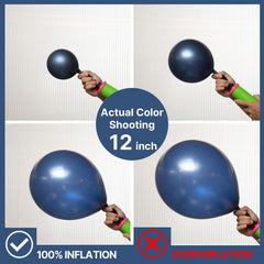 PartyWoo navy blue 12-inch balloons for versatile garlands and balloon walls.