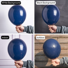 PartyWoo navy blue balloons with matte finish for modern decor