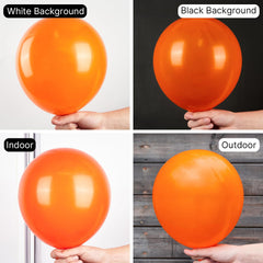PartyWoo orange balloons arch-setup adds a bold fall backdrop for photos.