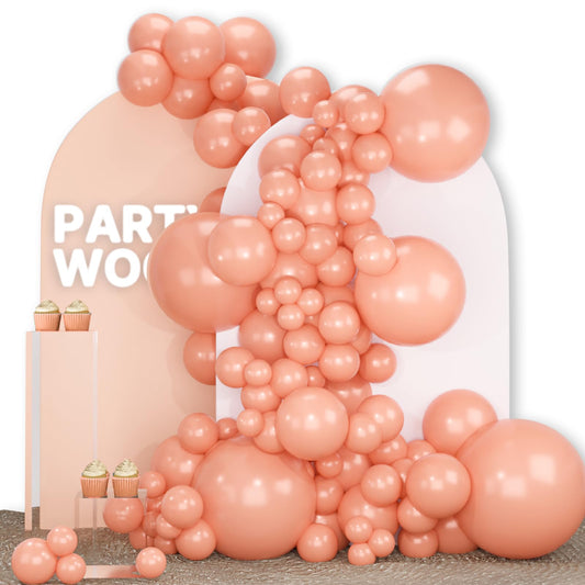 PartyWoo peach 18-inch balloons for elegant arches and centerpieces