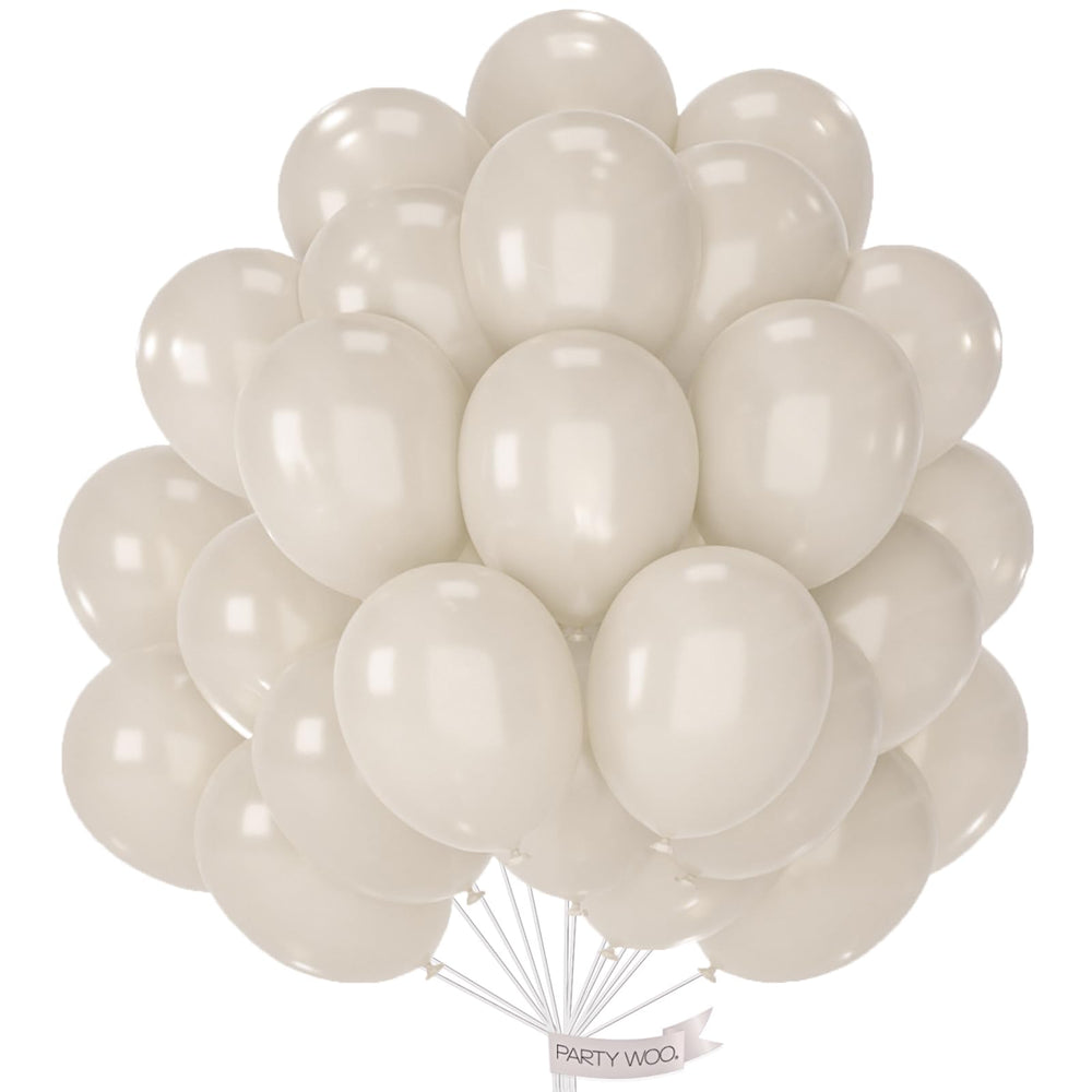 PartyWoo Pearl Beige balloons pack for large celebrations and weddings.