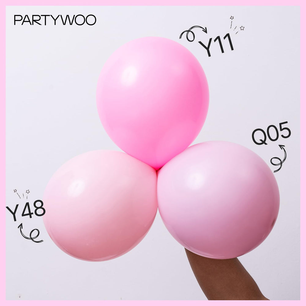 PartyWoo 10-inch balloons versatile for centerpieces and backdrops.