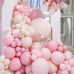 PartyWoo 5-inch balloons add texture to garlands.