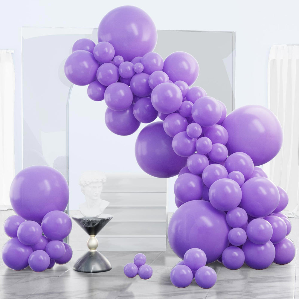 PartyWoo purple balloons 18in set ideal for dramatic arches