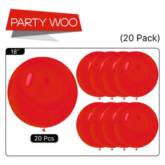PartyWoo red balloons wedding and birthday decor bundle.